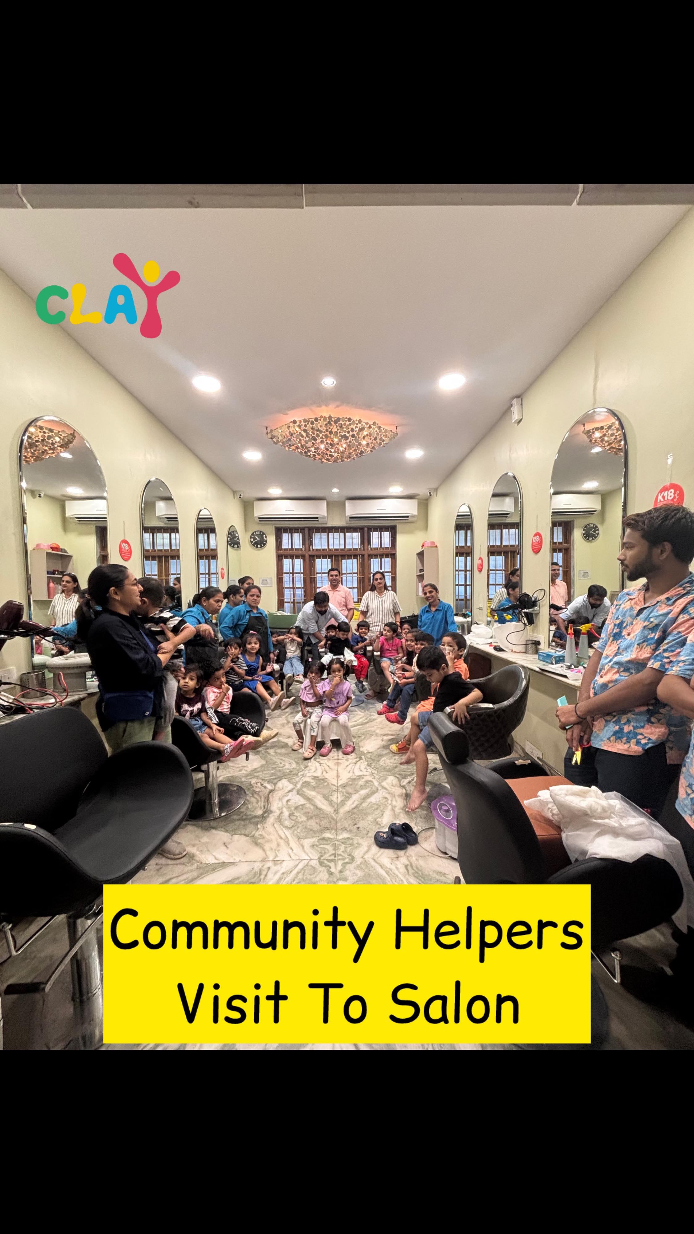 Today’s field trip took us to @ohair_matunga, where our children explored the “how-it-works” of a professional salon. It wasn’t just about the pampering (though they loved the massages and nail paint!); it was about understanding a vibrant local business and the skill behind hair art. 💇‍♀️🎨
​Seeing their curiosity spark was the highlight of our week. Thank you, Ohair Matunga, for this unforgettable hands-on experience! 💖 #ClayMontessori #CommunityHelpers #Montessoripreschool #Matunga #MumbaiKids PracticalLife PreschoolActivities EarlyYears OhairMatunga LearningByDoing CommunityHelpersWeek, dadar, Matunga, Sion, Parel, sewri]
