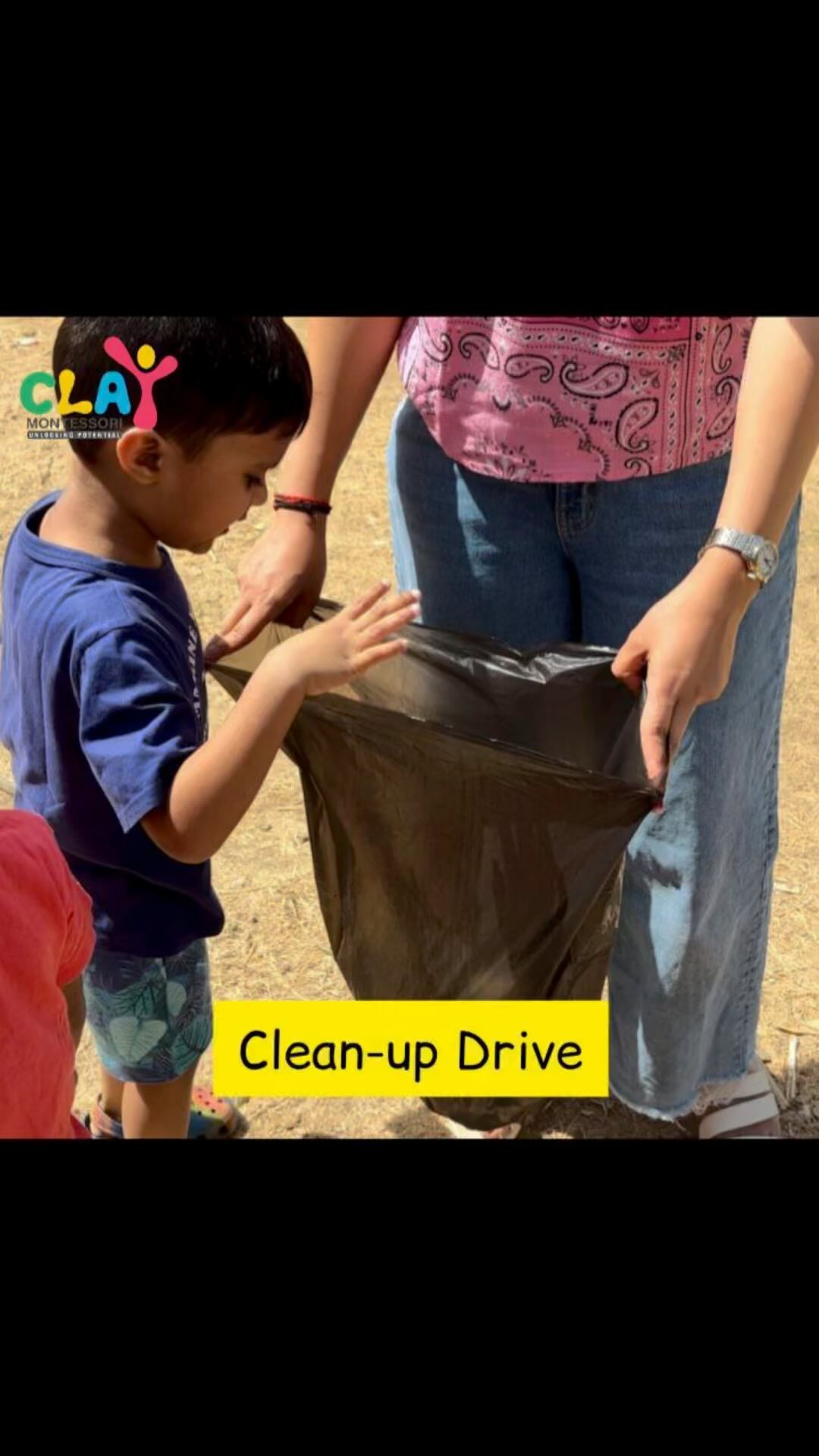 🌍 Embracing the Montessori spirit with every step! At Clay Montessori, we believe in nuturing mind and also hearts. Our little explorers took to the great outdoors with a mission: to care for our planet and spread smiles along the way! 🌱💫 From collecting garbage to expressing heartfelt gratitude to our community helper, every moment was a lesson in love and environmental stewardship. Join us in celebrating the beauty of learning, the power of community, and the magic of Montessori! 💚✨. #claymontessori #montessori #cleanupdrive #cleanmumbai #mybmc #cleanmumbaigreenmumbai #communityhelpers #mumbai #matungaeast #dadar #wadala #parel #sion