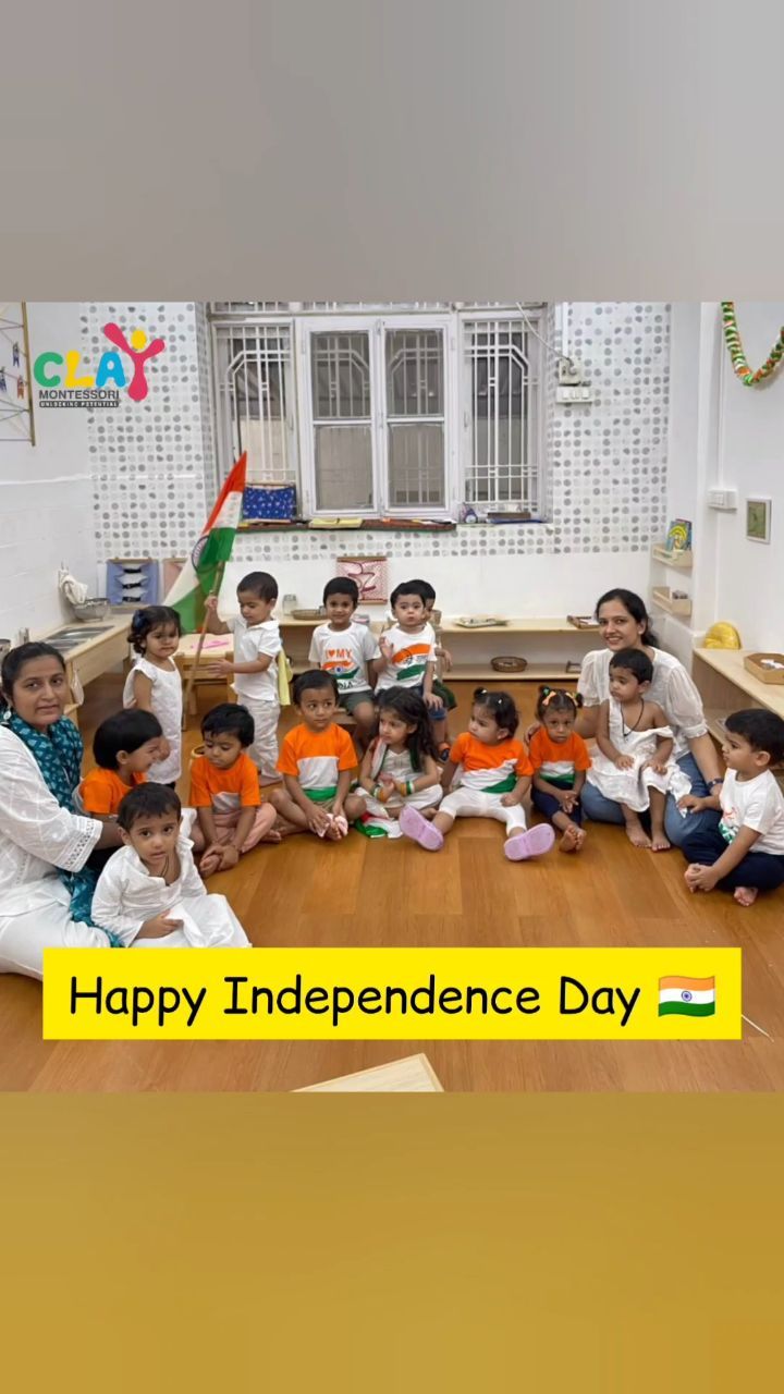 Happy Independence Day 🇮🇳
#claymontessori #independenceday #india #mumbai #indianindependenceday #indianindependence #montessori #mumbaimontessori #preschools #independencedaycelebration #maharashtra #indianreel #trending