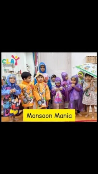 #claymontessori #monsoon #playinmonsoon #montessori #montessoripreschool #mumbai #matunga #dadar #wadala #parel #sion #funinrain #toddlersinrain #raincoats