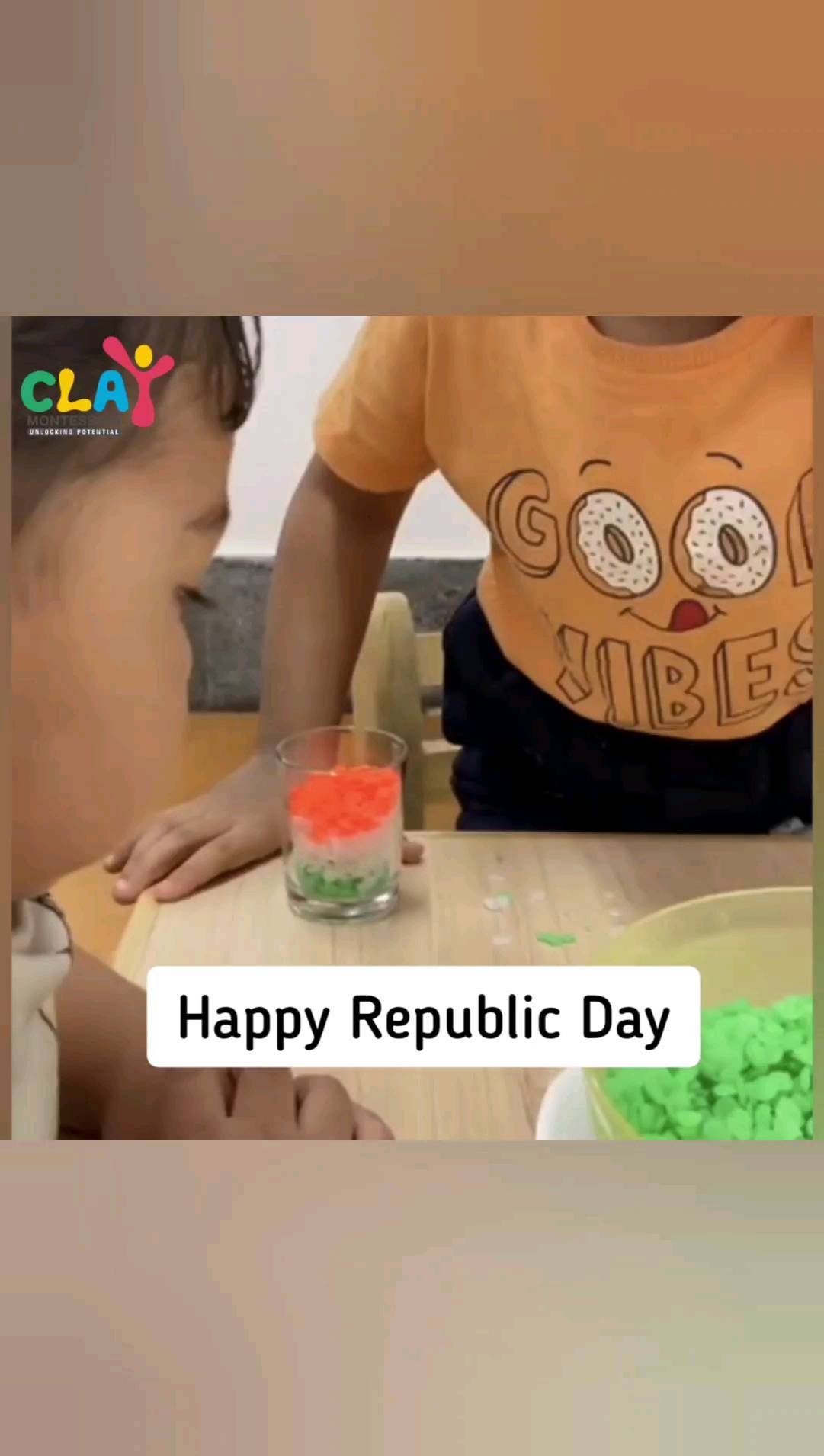 "Happy Republic Day from the little ones at Clay Montessori! Today, our preschoolers had the opportunity to celebrate this special day by creating a patriotic wax layer project. Each child carefully layered saffron, white and green wax granules in a glass, representing the colors of the Indian flag. It was a fun and educational activity that helped the children understand the significance of the national holiday. The preschoolers enjoyed making their wax layer project and we hope everyone has a wonderful Republic Day!"

#republicday #republicdayindia #jaihind #indianflag #vandematram #republicdaycelebration #montessori #preschools #mumbai #Matunga #Dadar #sion #sewree #Wadala #parel #toddlers #toddlersofinstagram #toddlerslife #patriots #india#maharashtra #mominfluencer #momblogger #indianmomblogger #indianmominfluencer