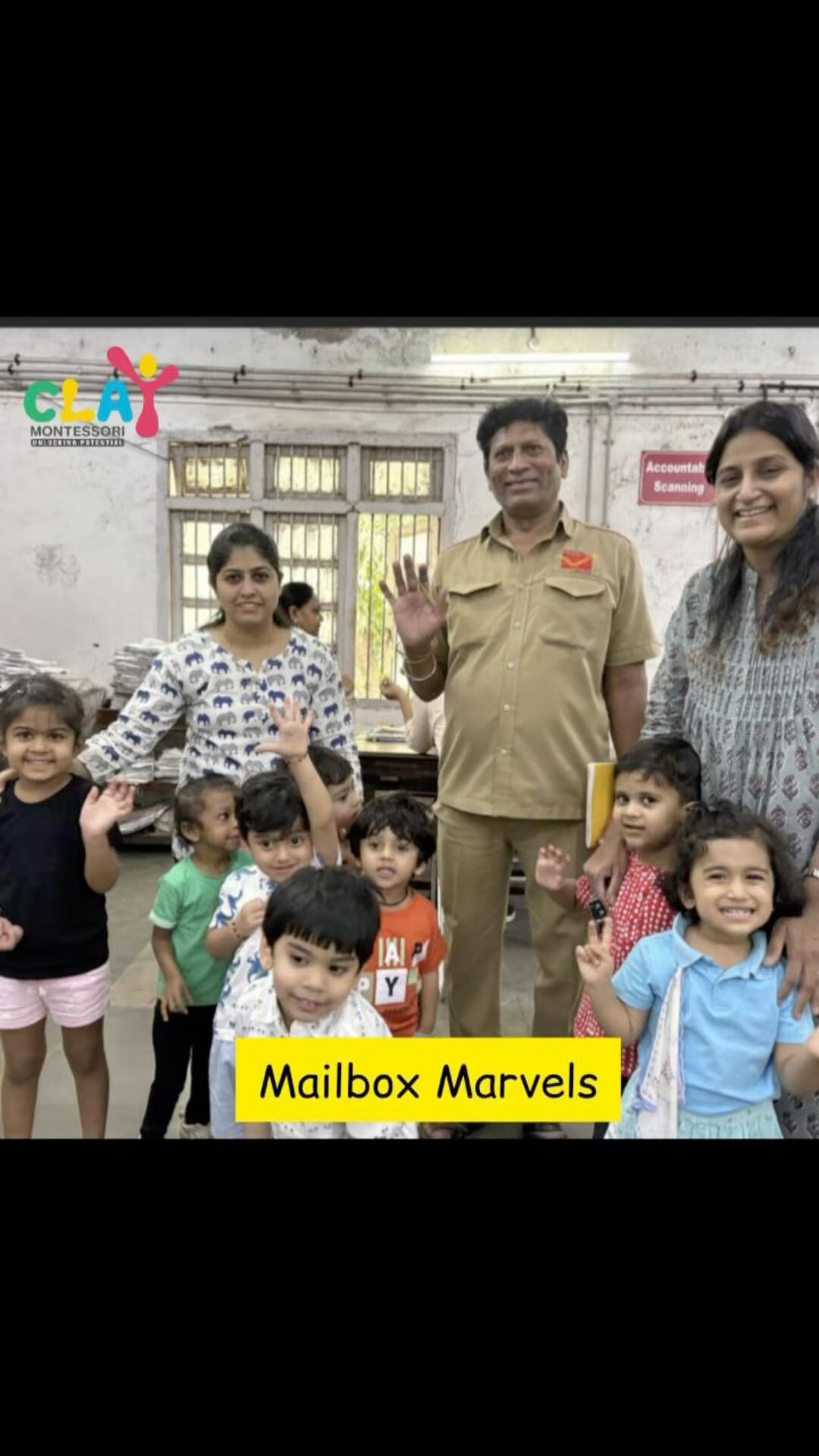 Exploring Community Helpers: From Classroom to Post Office! 💌✨ Today, the children of Clay Montessori delved into the world of postal services, learning how to send love and joy through handmade Holi cards! 🌈📬 #MontessoriAdventures #LearningThroughExperience #CommunityHelpers #montessori #mumbai #preschool #wadala #indianpost #matungapostoffice #matunga #dadar #sion #parel #earlychildhoodeducation #postman