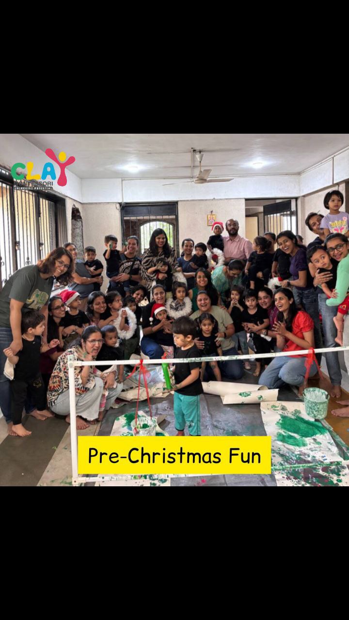 🎄✨ Messy little hands, creative little minds! ✨🎨

Our Christmas-themed messy art play was pure magic! From vibrant colors to tiny masterpieces, the children explored their creativity while getting into the holiday spirit. ❤️🎅 @messyartisbae_  thank you so much for organising this fun pre Christmas event for us.

Every brushstroke and splash of paint brought joy, laughter, and memories that will last all season long. 🌟

#ChristmasArtPlay #MessyArt #CreativeKids #ClayMontessori #HolidayFun #montessorimagico #creativefun #montessori #montessoripreschool #preschool #mumbai #matunga #sion #wadala #dadar #parel #sewree