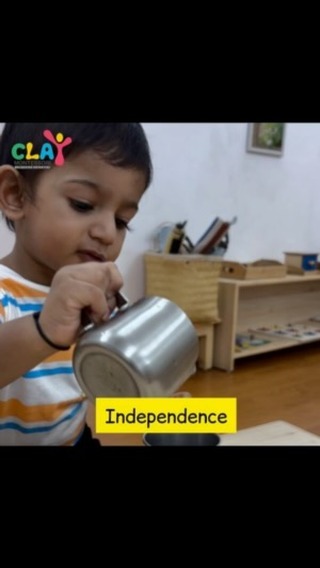 #claymontessori #independence #montessoripreschool #preschool #independentchild #mumbai #matunga #wadala #sion #dadar #parel #toddlers #toddlerslife #montessori