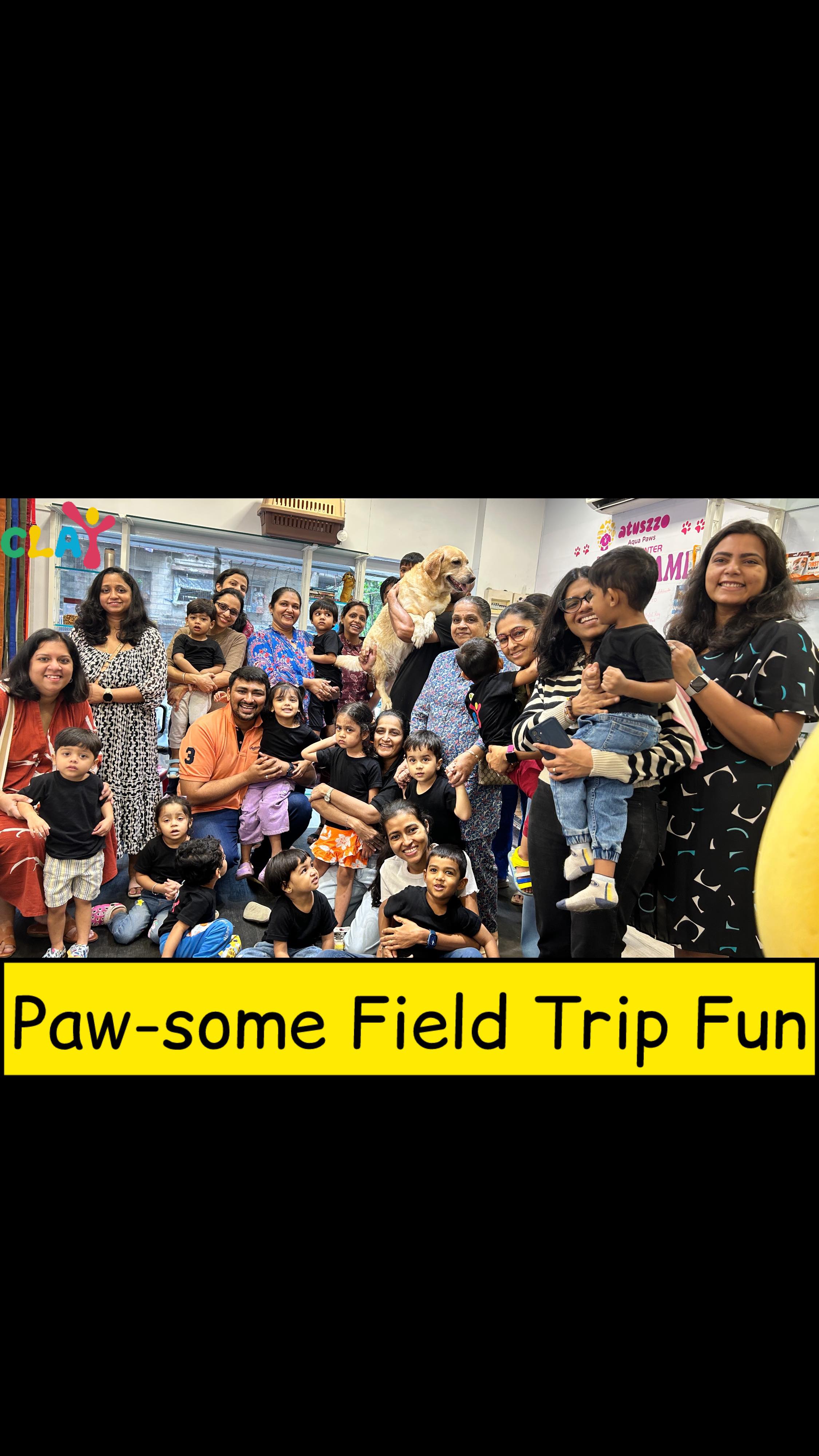 A tail-wagging day @atuszzoaquapaws.fitness 🐾💦
Our children had a wonderful time watching the ever-friendly Labrador Luna swim, play, get pampered with a bubbly bath, and shower us with love. 🐶💕

A heartfelt thank you to Pranav and Heenal, the amazing owners of Atuzzo Aqua Paws, for opening their doors and letting the children experience such a unique, joyful day. 🌟

Learning, fun, and furry love – what more could we ask for? 🥰. #claymontessori ##AtuzzoAquaPaws #FieldTripFun #MontessoriLife #MontessoriMoments #PetGym #LabradorLove #KidsAndPets #LearningWithJoy #PlayAndLearn #MontessoriMumbai #ExperientialLearning #HandsOnLearning #PetCareLearning #FunLearningDay #UniqueExperiences #matunga #mumbai #fieldtrips #dadar #parel #sion [Clay Montessori, Montessori preschool Mumbai, Montessori field trips, Atuzzo Aqua Paws Mumbai, pet gym Mumbai, Montessori experiential learning, kids pet interaction, Montessori activities, Mumbai preschool experiences]