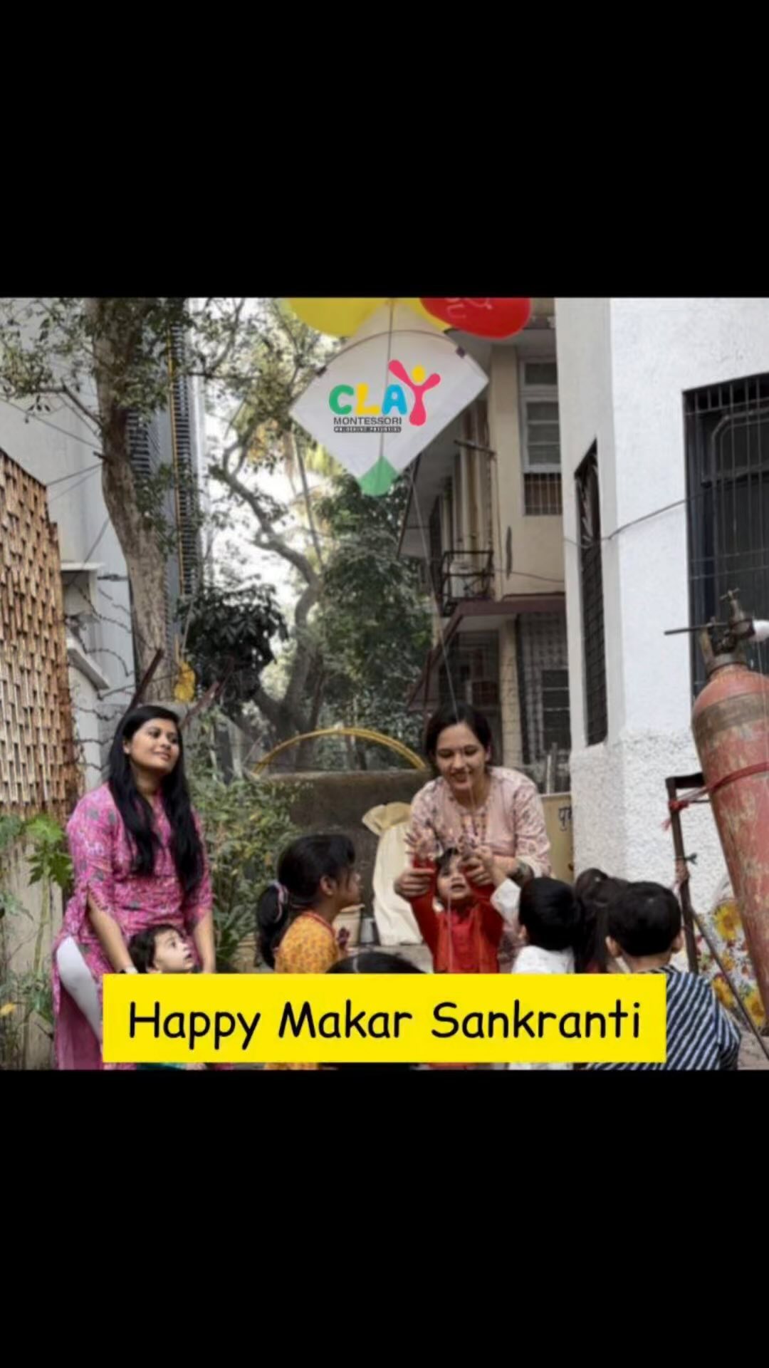 May the sun radiate peace, prosperity, and positivity in your life. Happy Makar Sankranti!  #claymontessori #kitemaking #kiteflying #indianfestival #preschool #mumbai #makarsankrant2024 #makarsankrant #uttrayan #matunga #wadala #dadar #parel #sion #toddlers #earlychildhoodeducation